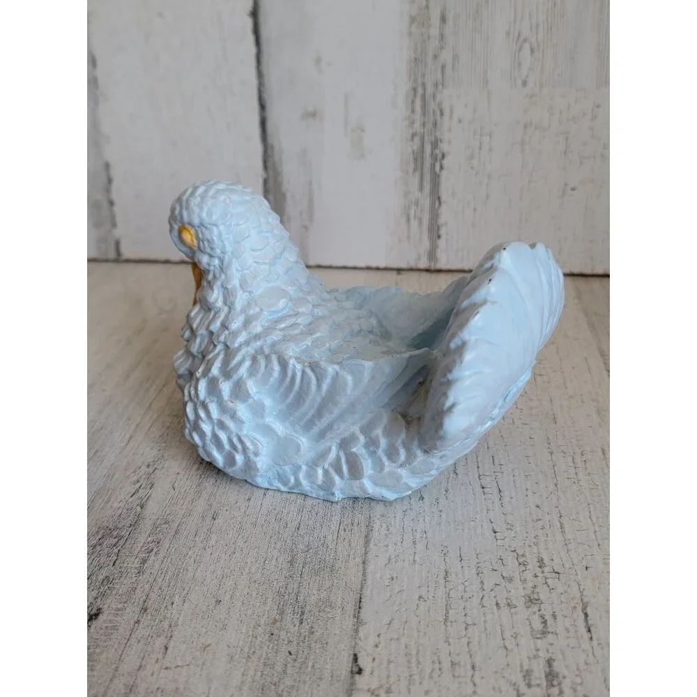 Vintage blue pigeon AS IS bird‎ home decor unique